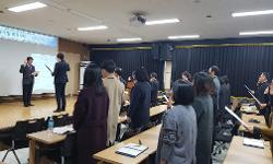 원주교육지원청 소속 공무원 선거중립 결의대회 개최 사진